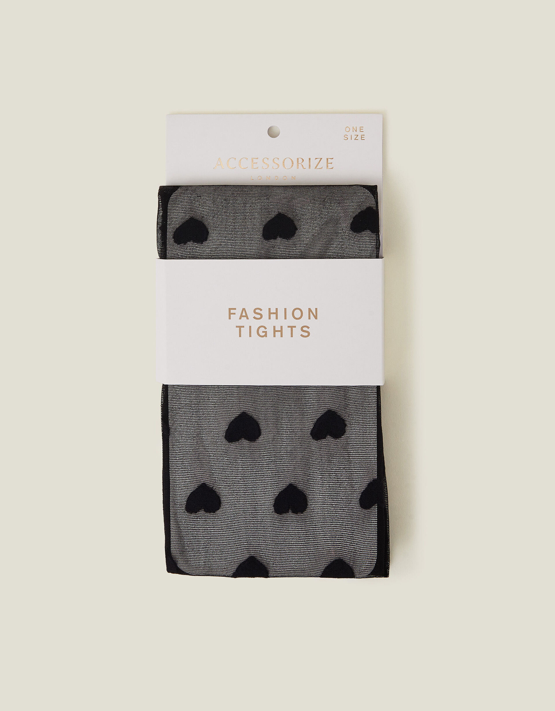 accessorize Heart Printed Tights