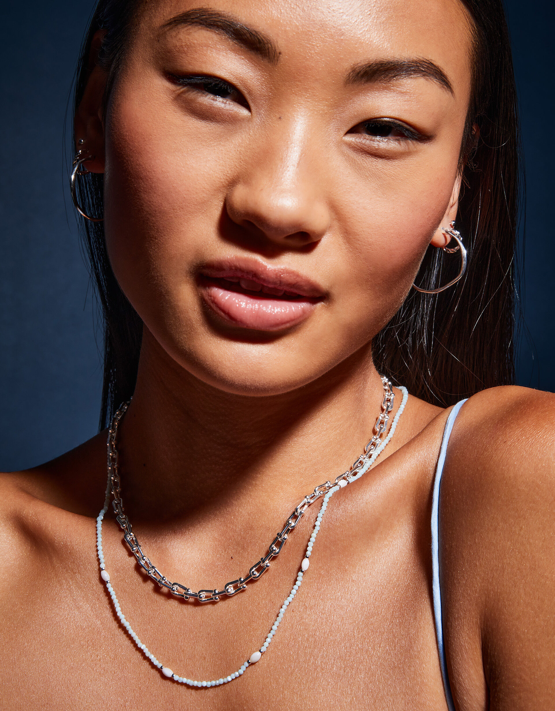 Accessorize silver necklace sales