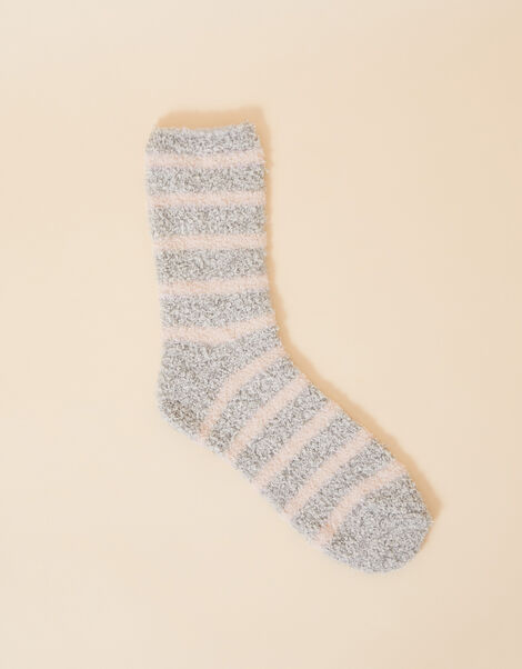 Speckled Stripe Super-Soft Cosy Socks, , large