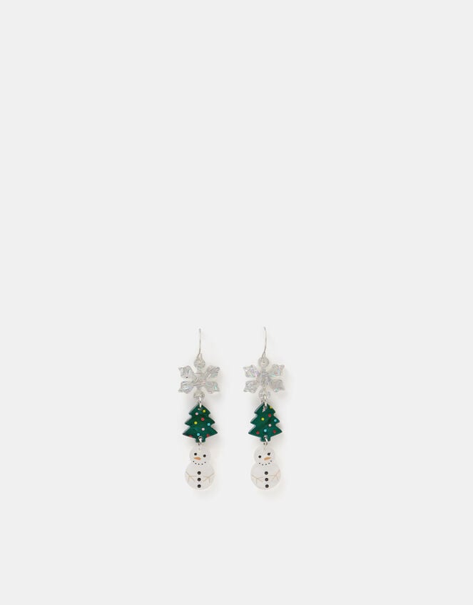 Christmas Triple Drop Earrings, , large