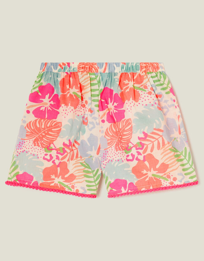 Girls Tropical Print Shorts, Multi (BRIGHTS MULTI), large