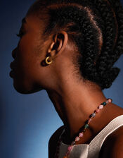 14ct Gold-Plated Bobble Hoop Earrings, , large