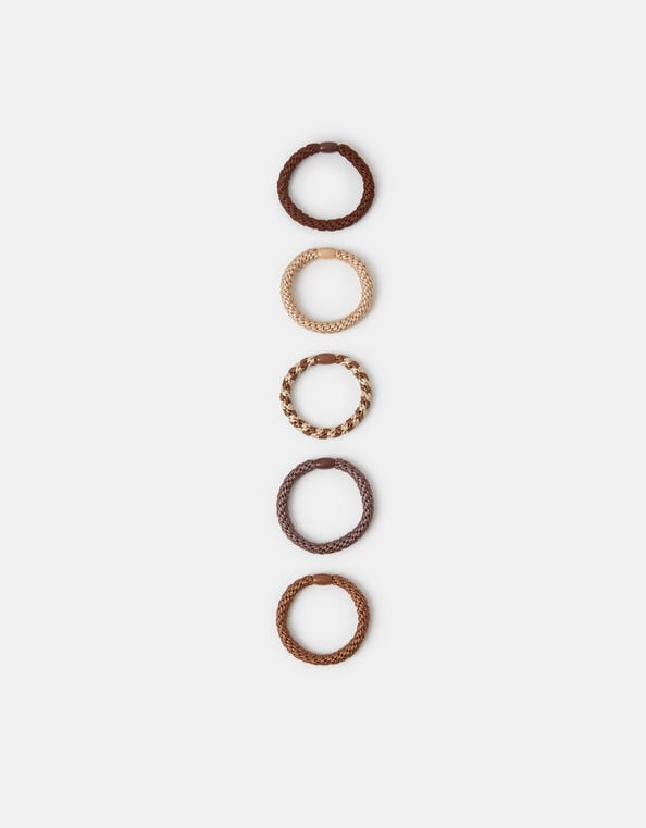 5-Pack Cord Hair Bands, , large