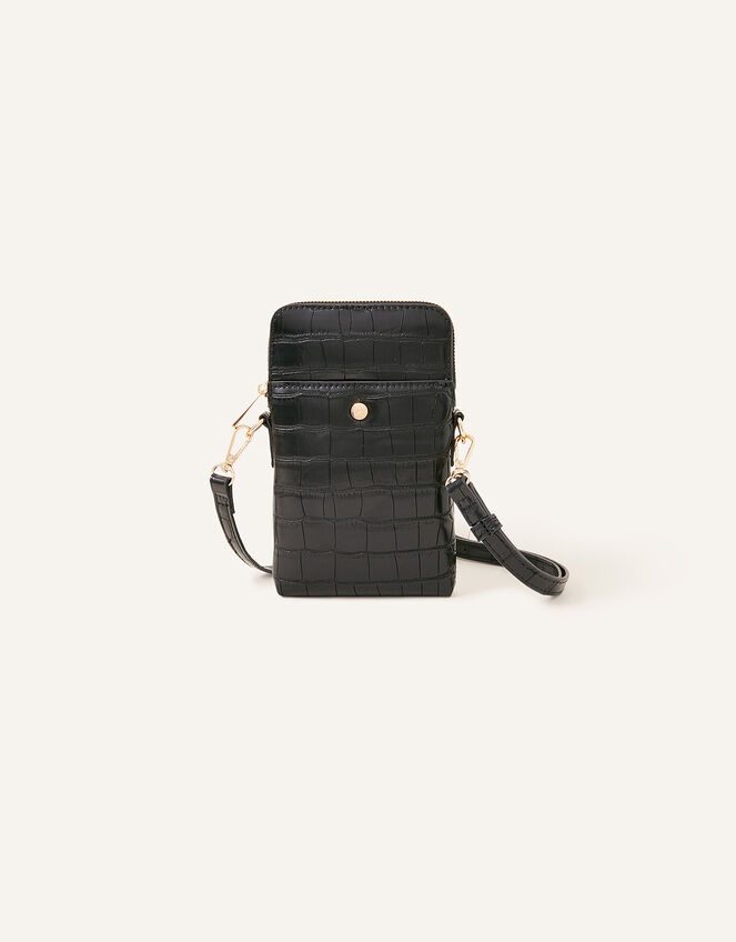 Faux Croc Cross-Body Phone Bag | Small accessories | Accessorize UK