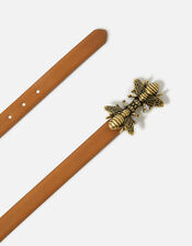 Bee Clasp Belt, Tan (TAN), large