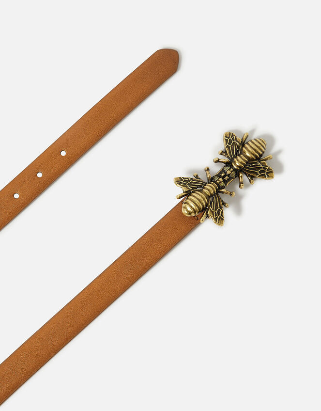 Bee Clasp Belt, Tan (TAN), large