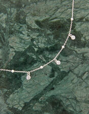 Sterling Silver Ball and Sparkle Necklace, , large