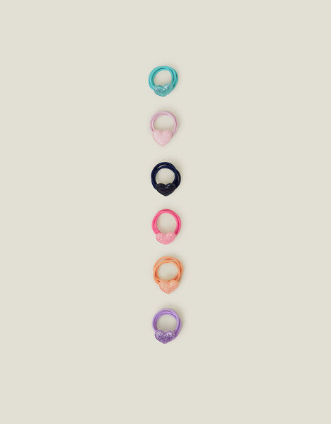 12-Pack Girls Heart Hair Bands, , large