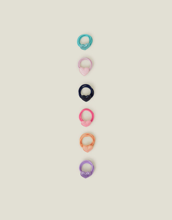 12-Pack Girls Heart Hair Bands, , large