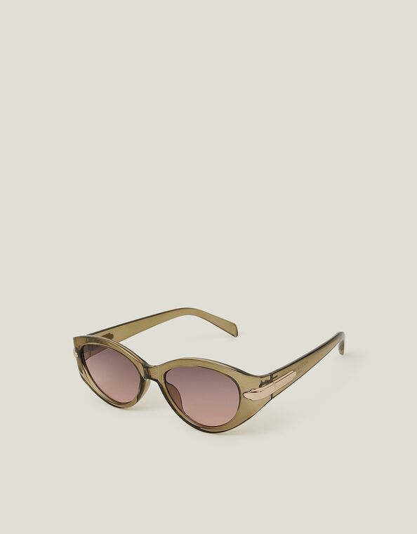 Oval Cat Eye Sunglasses, , large
