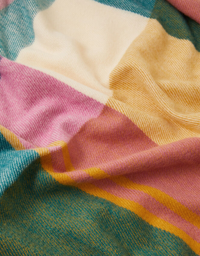 Check Blanket Scarf, , large