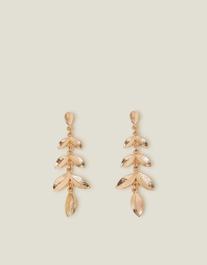 Vine Leaf Drop Earrings, , large