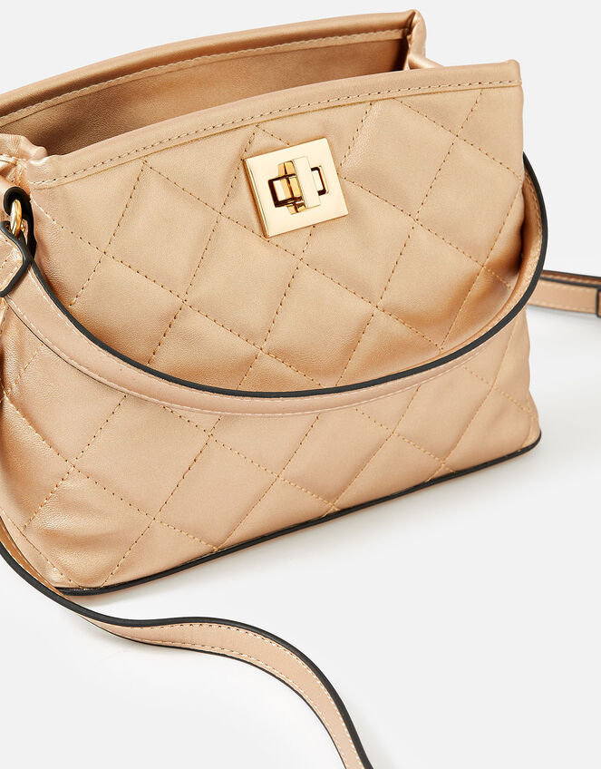 Quilted Handheld Small Bag, , large