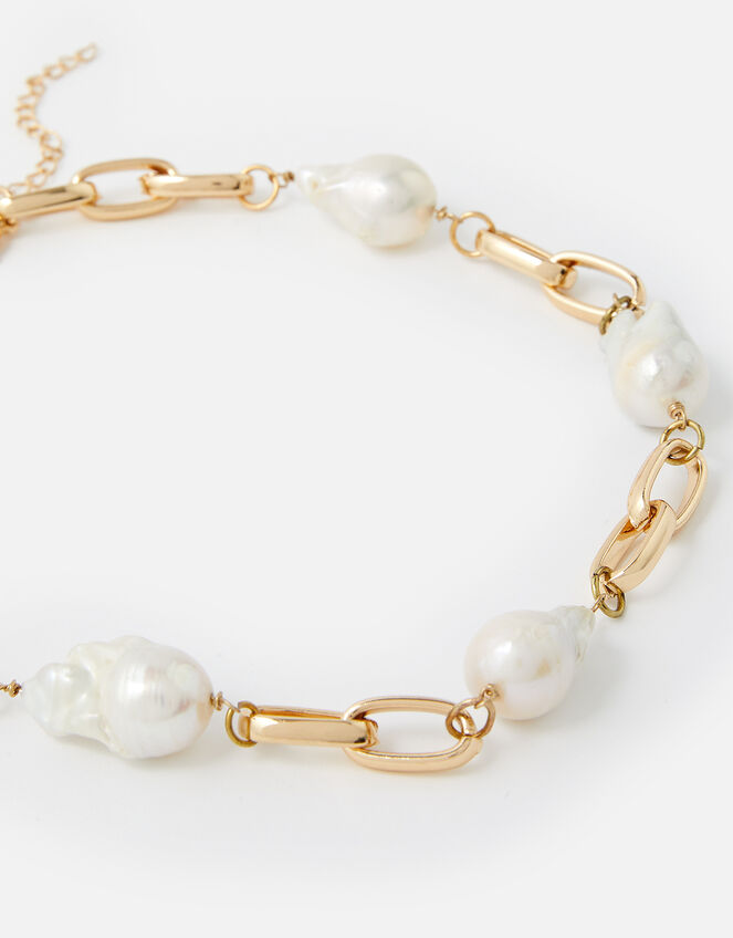 Baroque Pearl Collar Necklace , , large