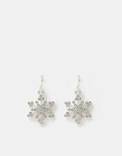 Mini Snowflake Drop Earrings, , large