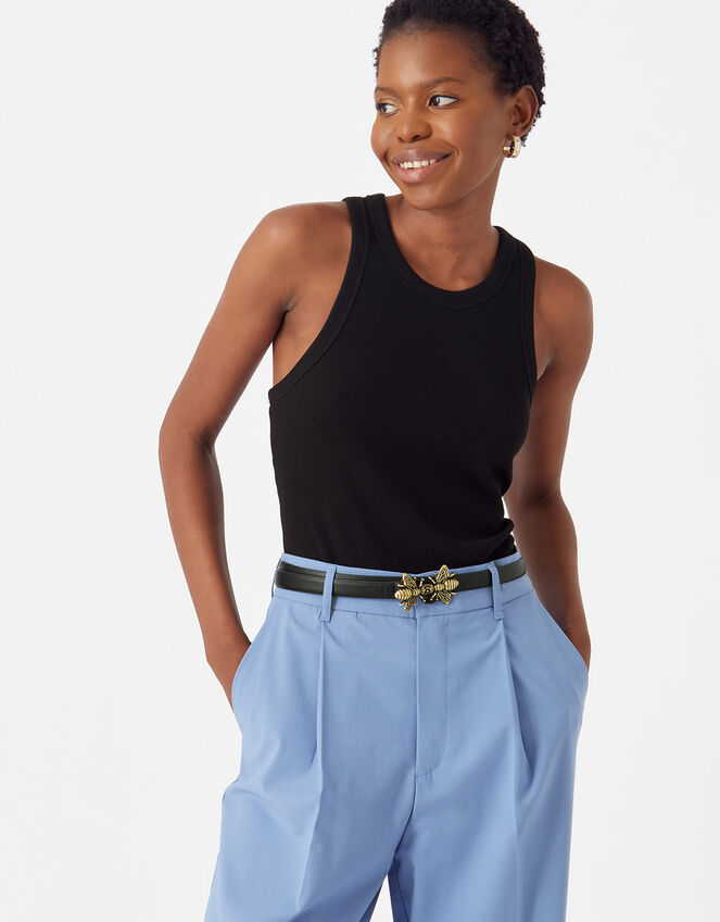 Bee Clasp Belt, Black (BLACK), large