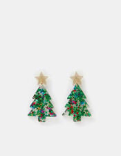 Christmas Tree Drop Earrings, , large