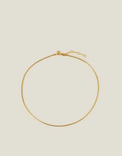 14ct Gold-Plated Diamond Cut Necklace, , large