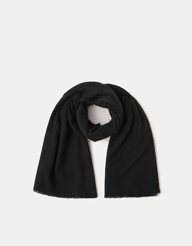 Grace Super-Soft Blanket Scarf, Black (BLACK), large