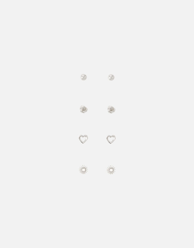 Sterling Silver Mix Stud Earring Multipack, , large