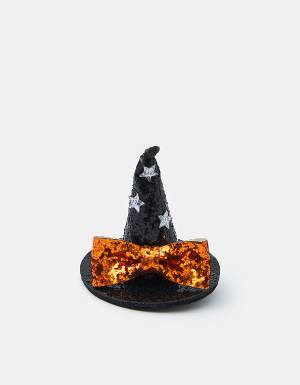 Girls Witch Hat Halloween Clip, , large