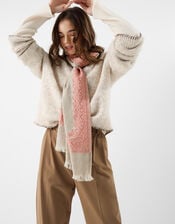 Lightweight Jacquard Embroidered Scarf, , large