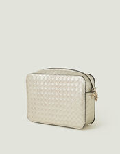 Metallic Weave Cross-Body, , large