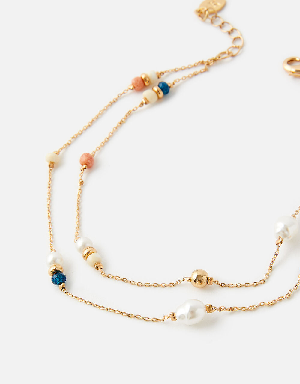 Layered Bead Anklet Anklets Accessorize UK