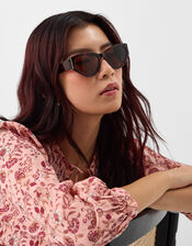 Acetate Tort Cat Eye Sunglasses, , large
