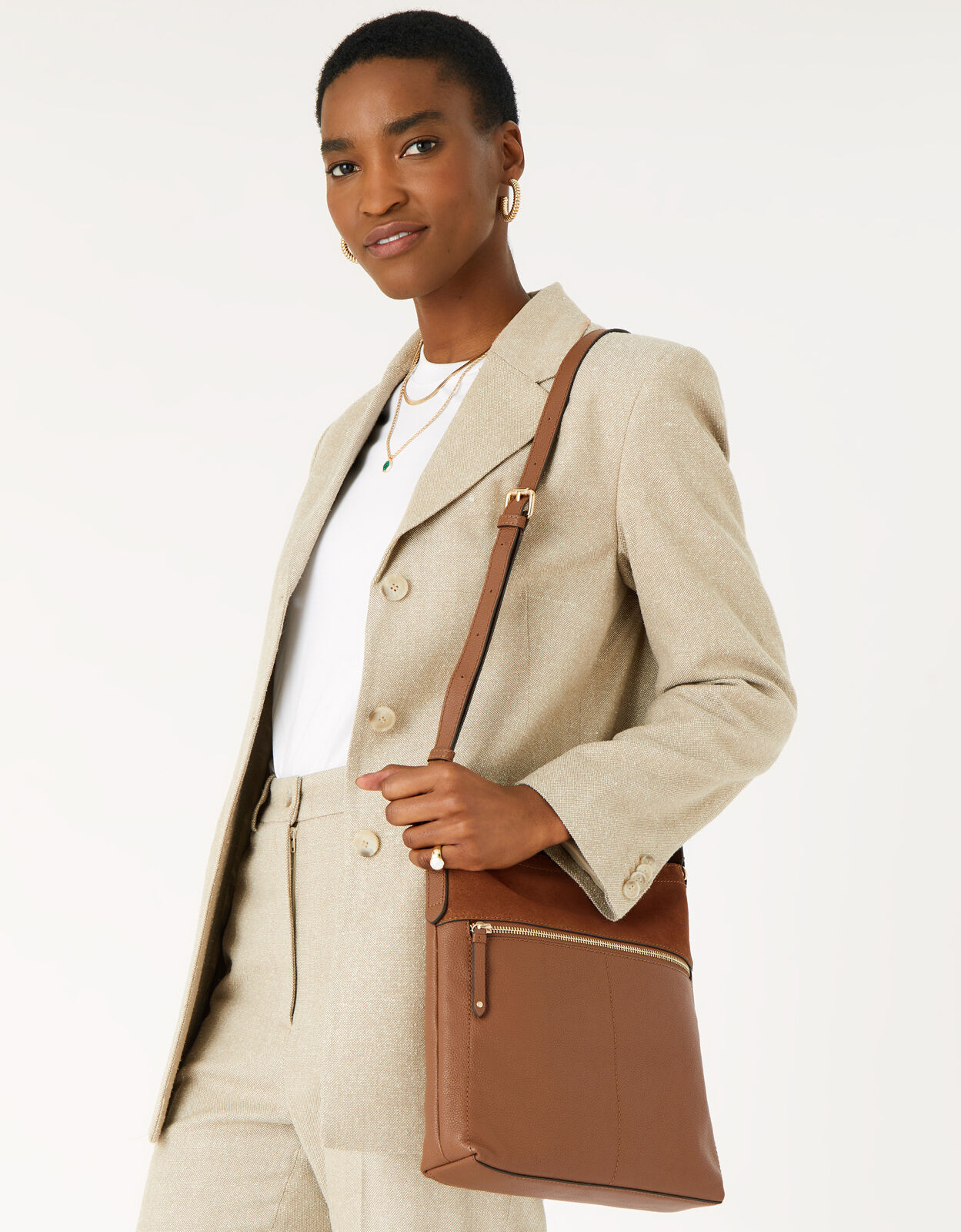 Large cross top body purses