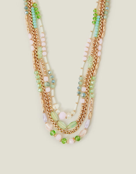 Mix Bead Layered Necklace, , large