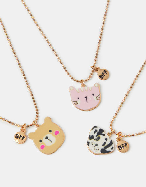 3-Pack Girls Pet Club Friendship Necklaces, , large