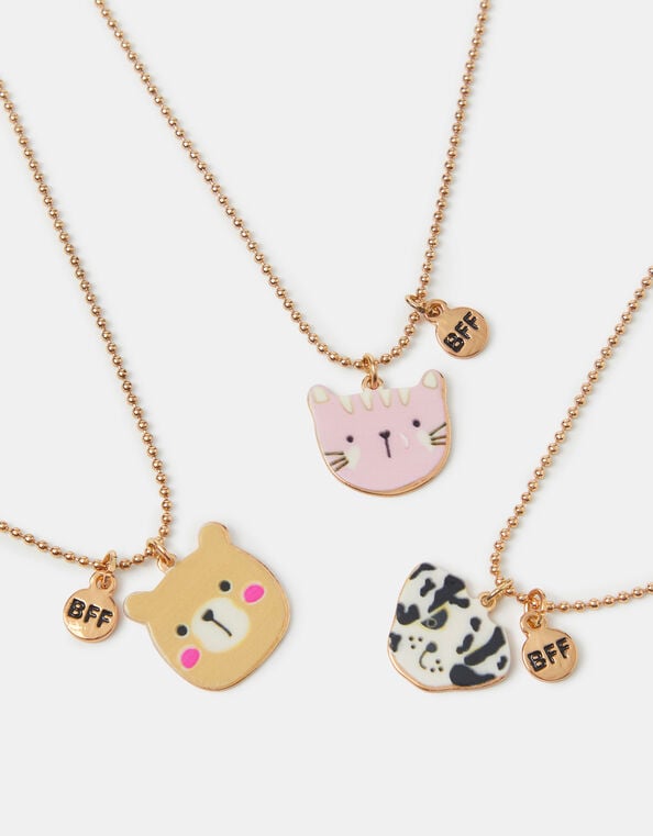 3-Pack Girls Pet Club Friendship Necklaces, , large