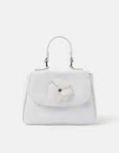 Girls Appliqué Flower Handbag, , large