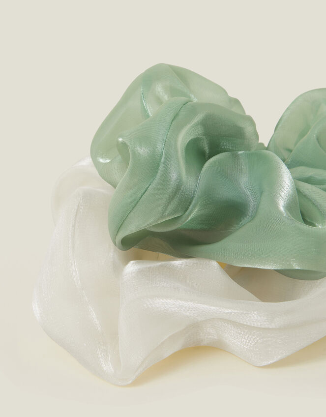 2-Pack Organza Hair Scrunchies, , large