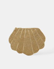 Beaded Shell Pouch, , large