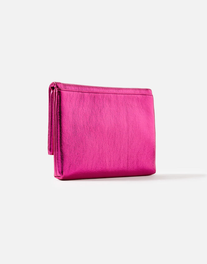 Foldover Clutch Bag, Pink (PINK), large