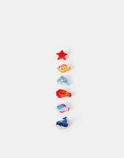 6-Pack Mini Ocean Friends Claw Clips, , large