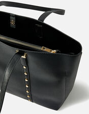 Studded Strap Tote Bag, , large