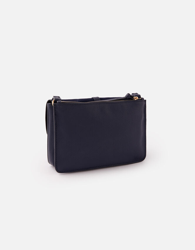 Farah Leather Flap Cross-Body Bag, , large