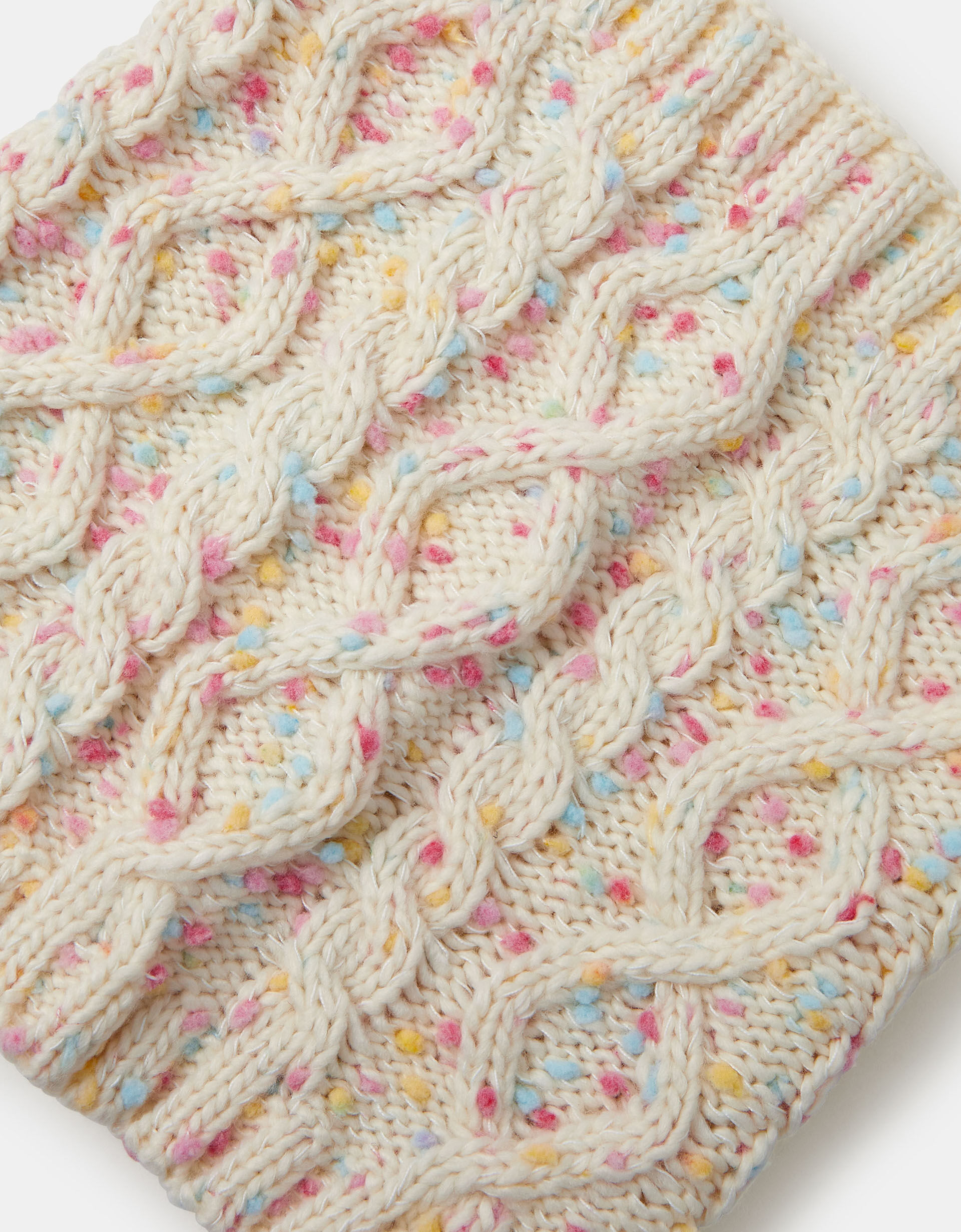 Girls Cable Knit Snood Ivory | Girls Accessories | Accessorize Global