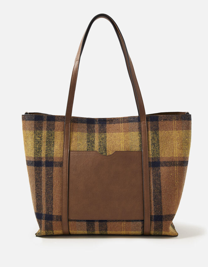 Carrie Check Tote Bag, , large