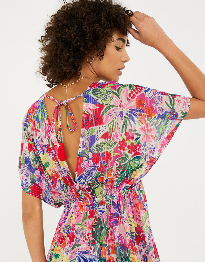 Chiffon Floral Print Kaftan, Multi (BRIGHTS-MULTI), large