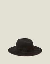 Packable Fedora, Black (BLACK), large