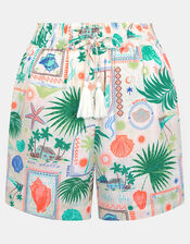 Postcard Print Shorts, Ivory (IVORY), large