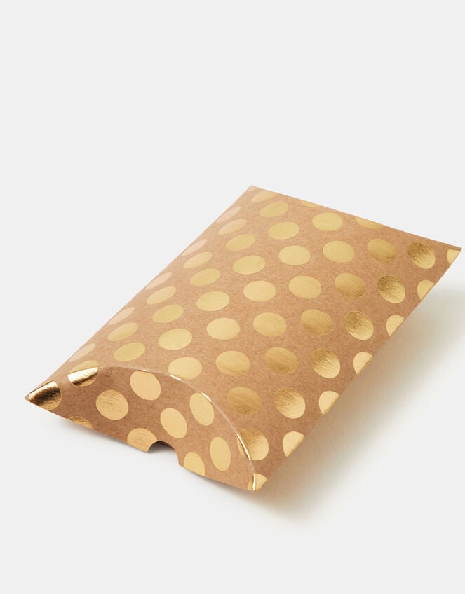 Foil Polka Dot Pillow Gift Box, , large