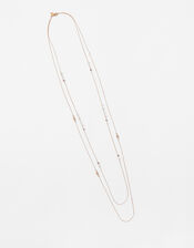 Rose Gold-Plated Sparkle Rope Necklace, , large