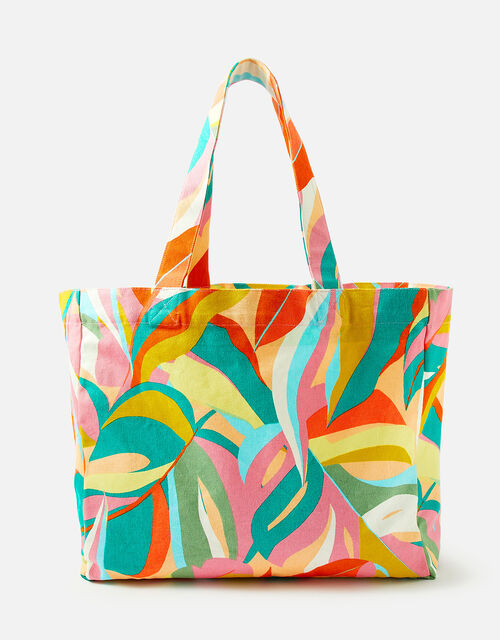 Jungle Print Shopper Tote Bag, , large