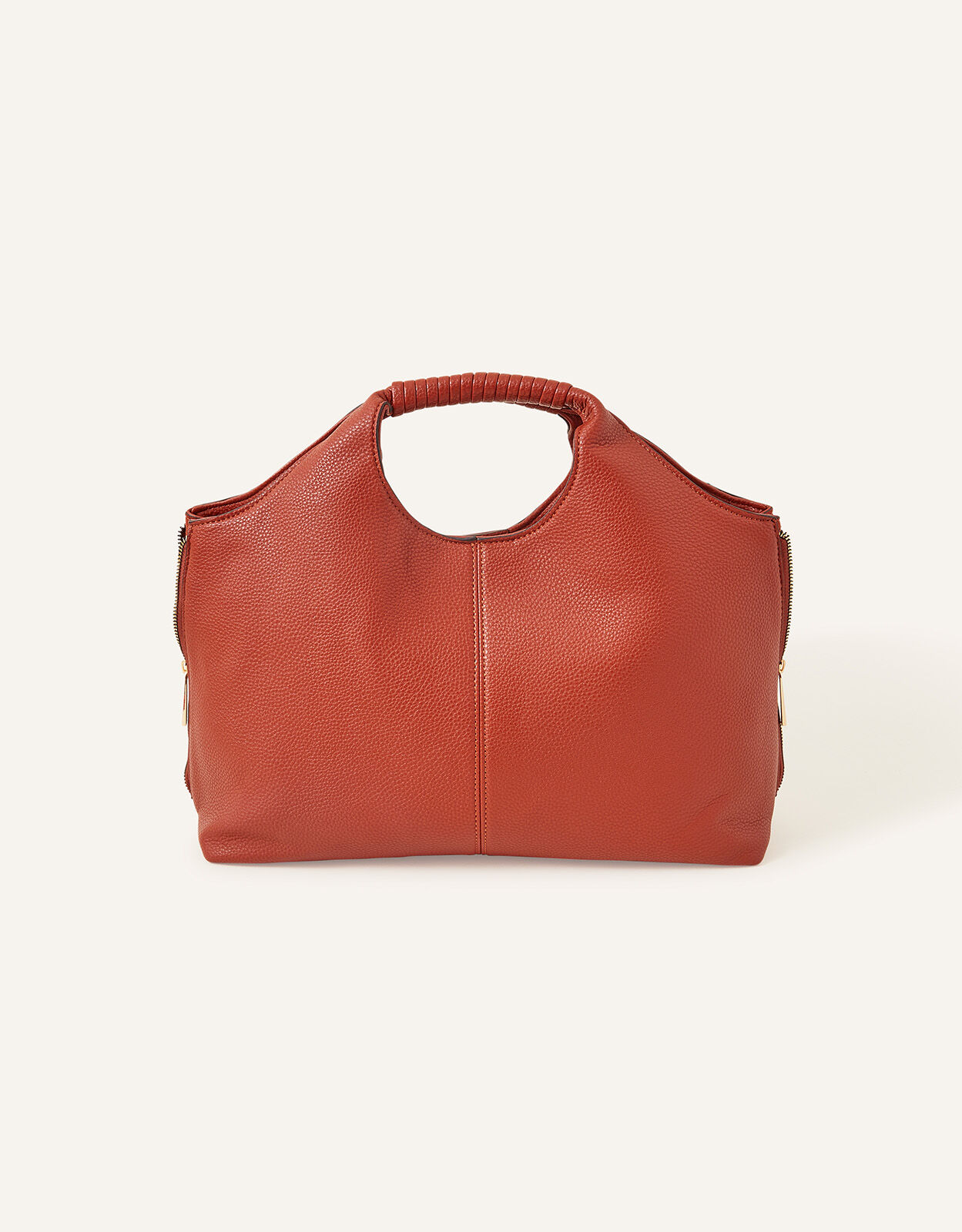 Wrap Handle Handheld Bag Orange