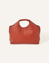 Wrap Handle Handheld Bag, Orange (RUST), large
